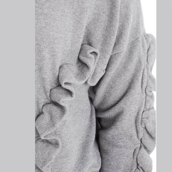 New Madewell Ruffle Sweatshirt Size Small - Picture 4 of 11